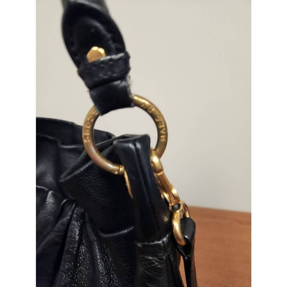 Marc By Marc Jacob's Black Leather hobo bag with Goldtone Hardware shoulder bag - Picture 4 of 10
